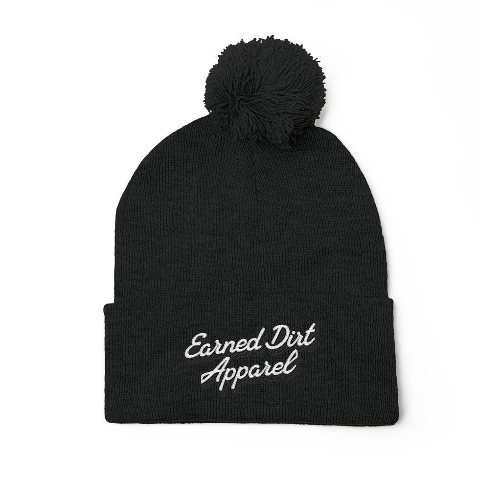 Pom-Pom Knit Cap (Embroidery)