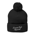 Pom-Pom Knit Cap (Embroidery)