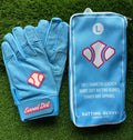 Premium Short Cuff Batting Gloves - Cotton Candy