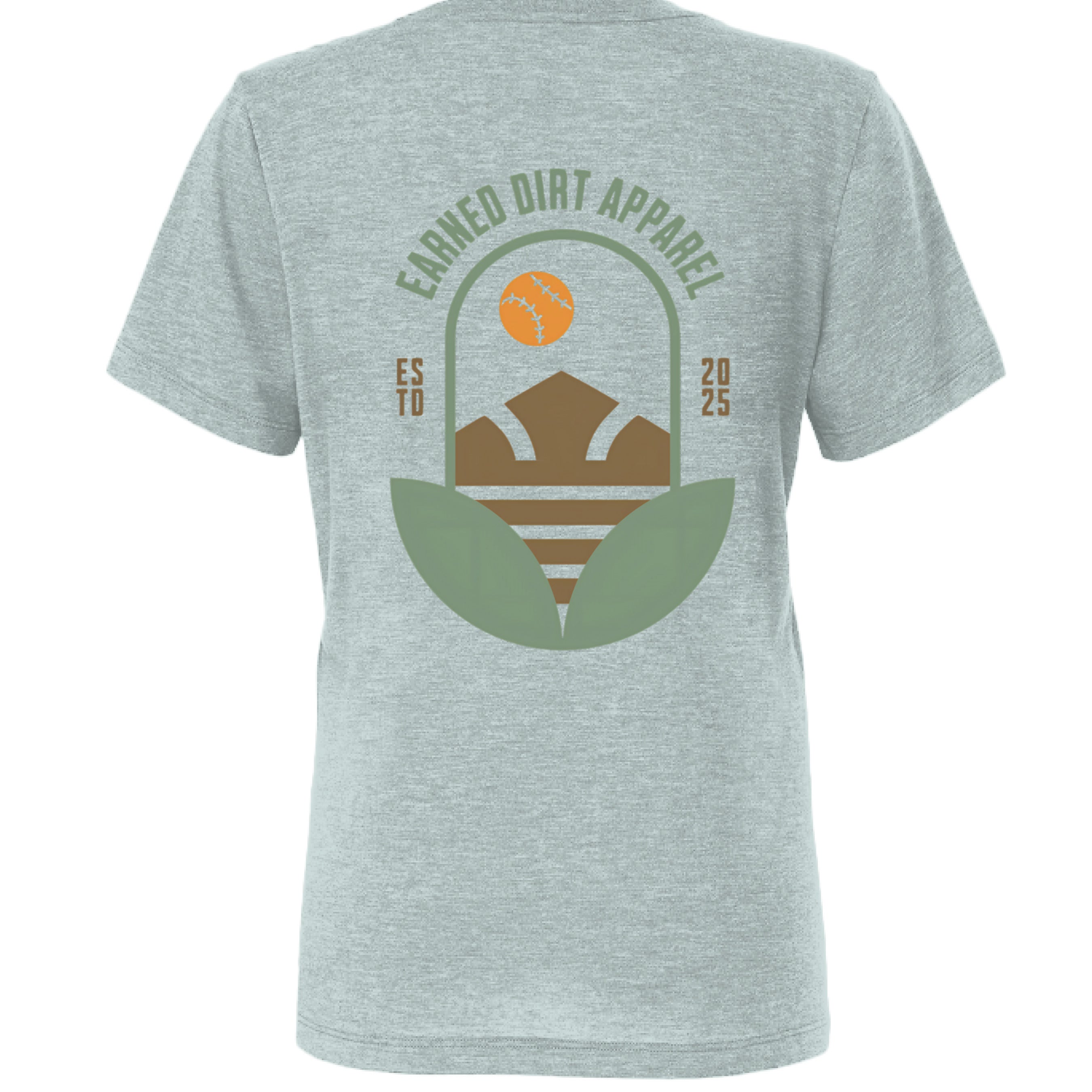 Dusty Blue Triblend - BACK